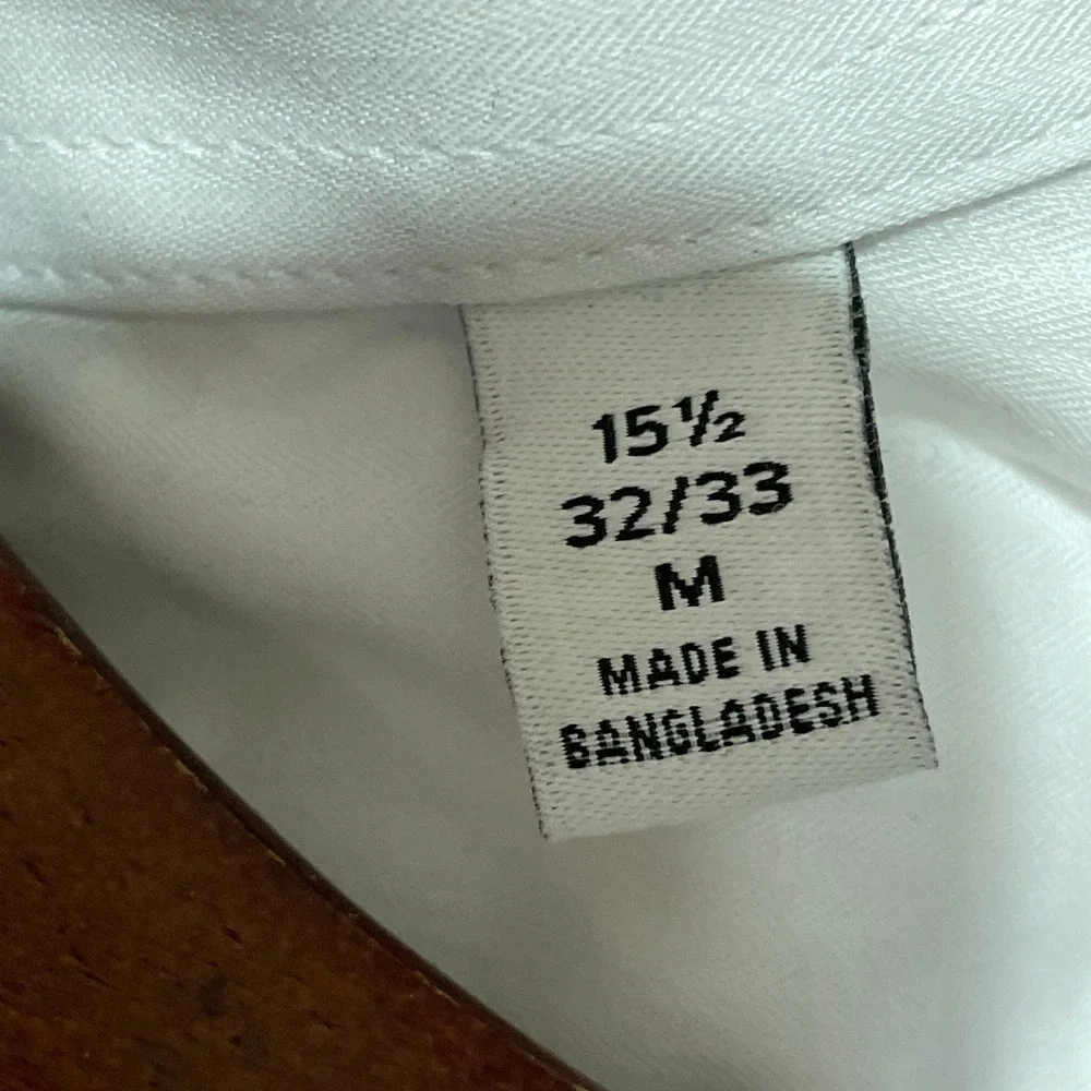 NWT Calvin Klein Dress Shirt Mens 15.5 M White Cotton Steel+ Slim French Cuff